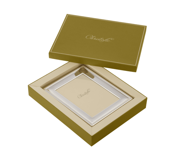 Silver plated Perles picture frame - for 13 x 18 cm photos Silver plated Perles picture frame - for 13 x 18 cm photos